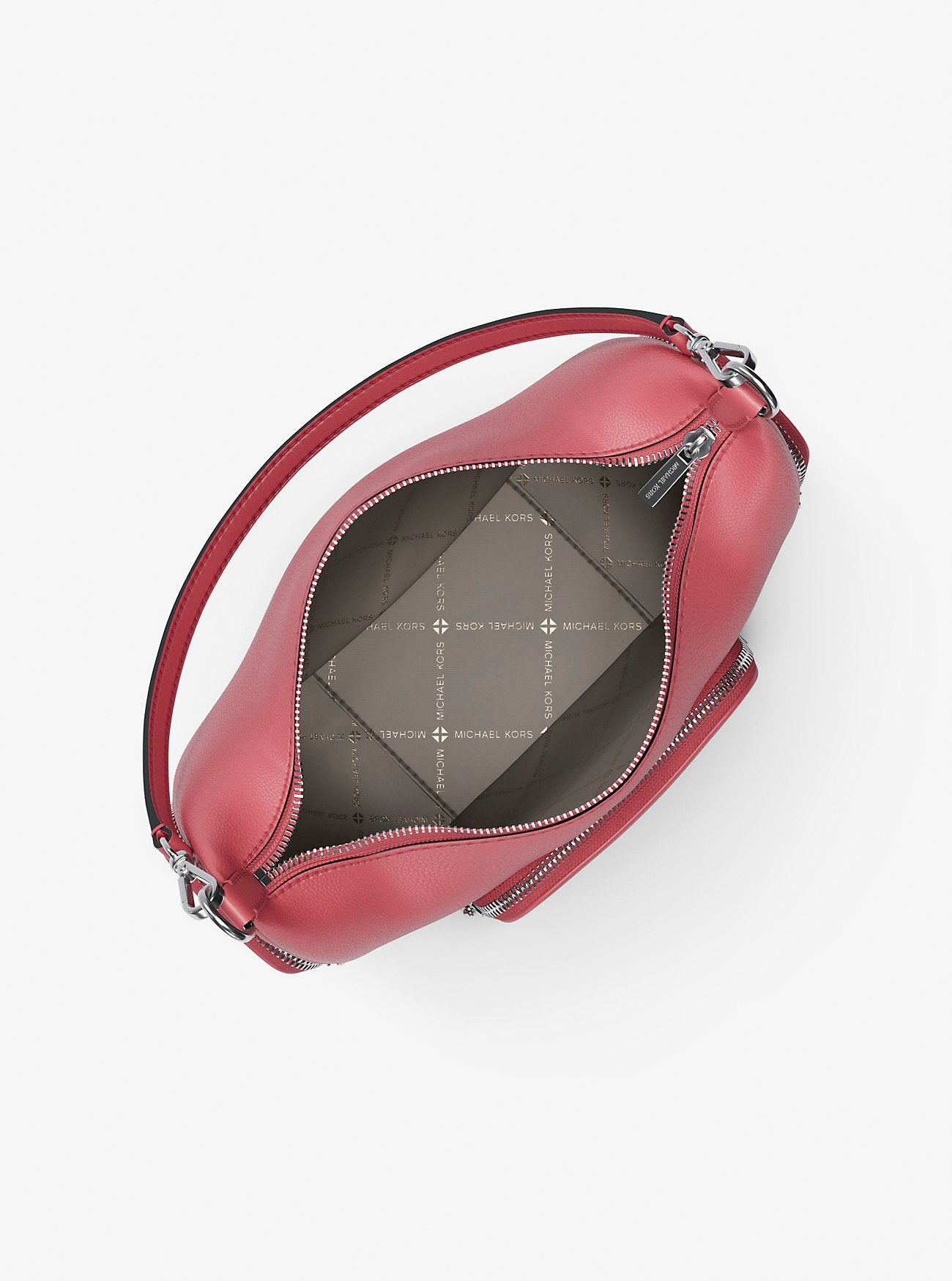 Merritt Medium Pebbled Leather Convertible Shoulder Bag Hibiscus Hibiscus