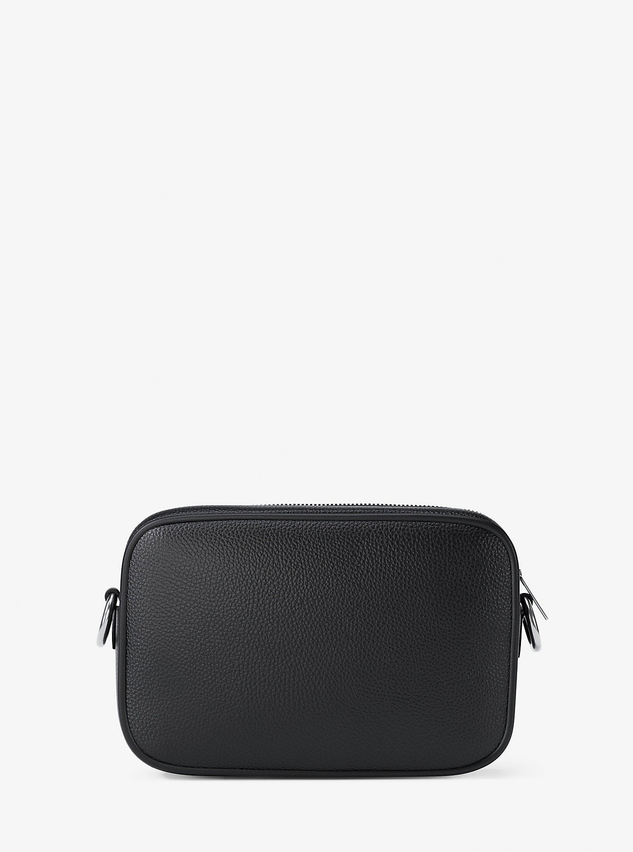 Jet Set Pebbled Leather Camera Crossbody Bag Black Black