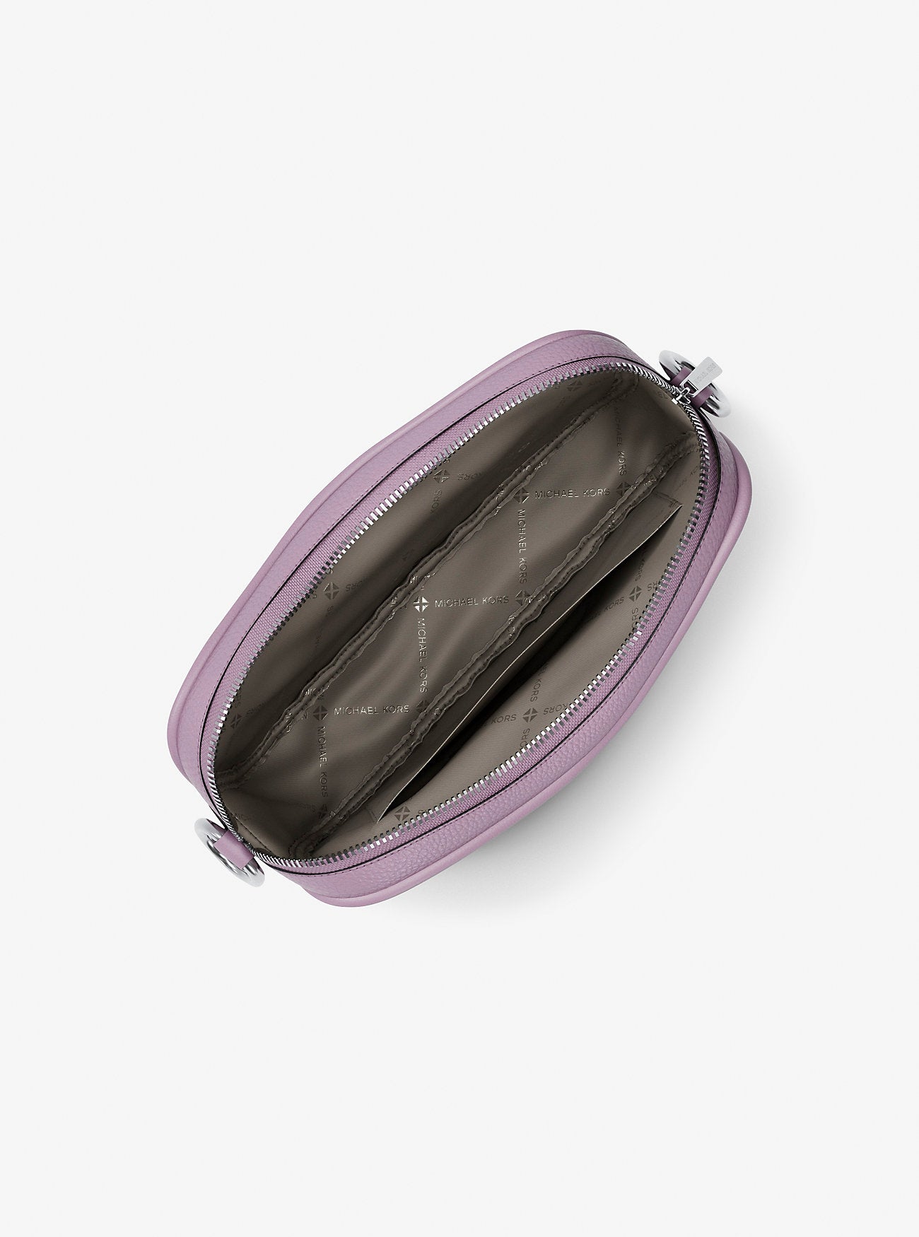 Jet Set Pebbled Leather Camera Crossbody Bag Lt Quartz Lt Quartz