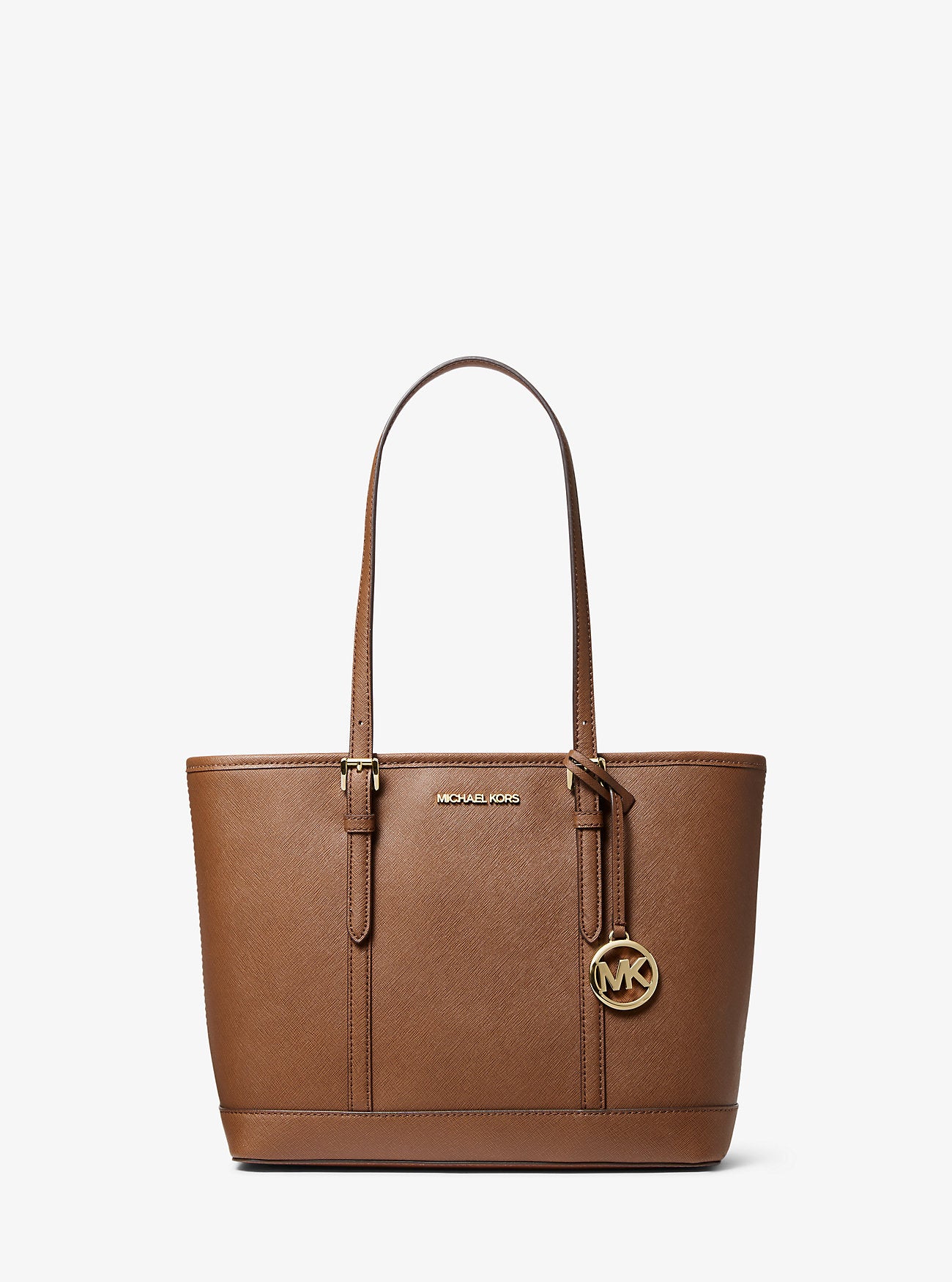 Jet Set Travel Small Saffiano Leather Top-Zip Tote Bag Luggage Luggage