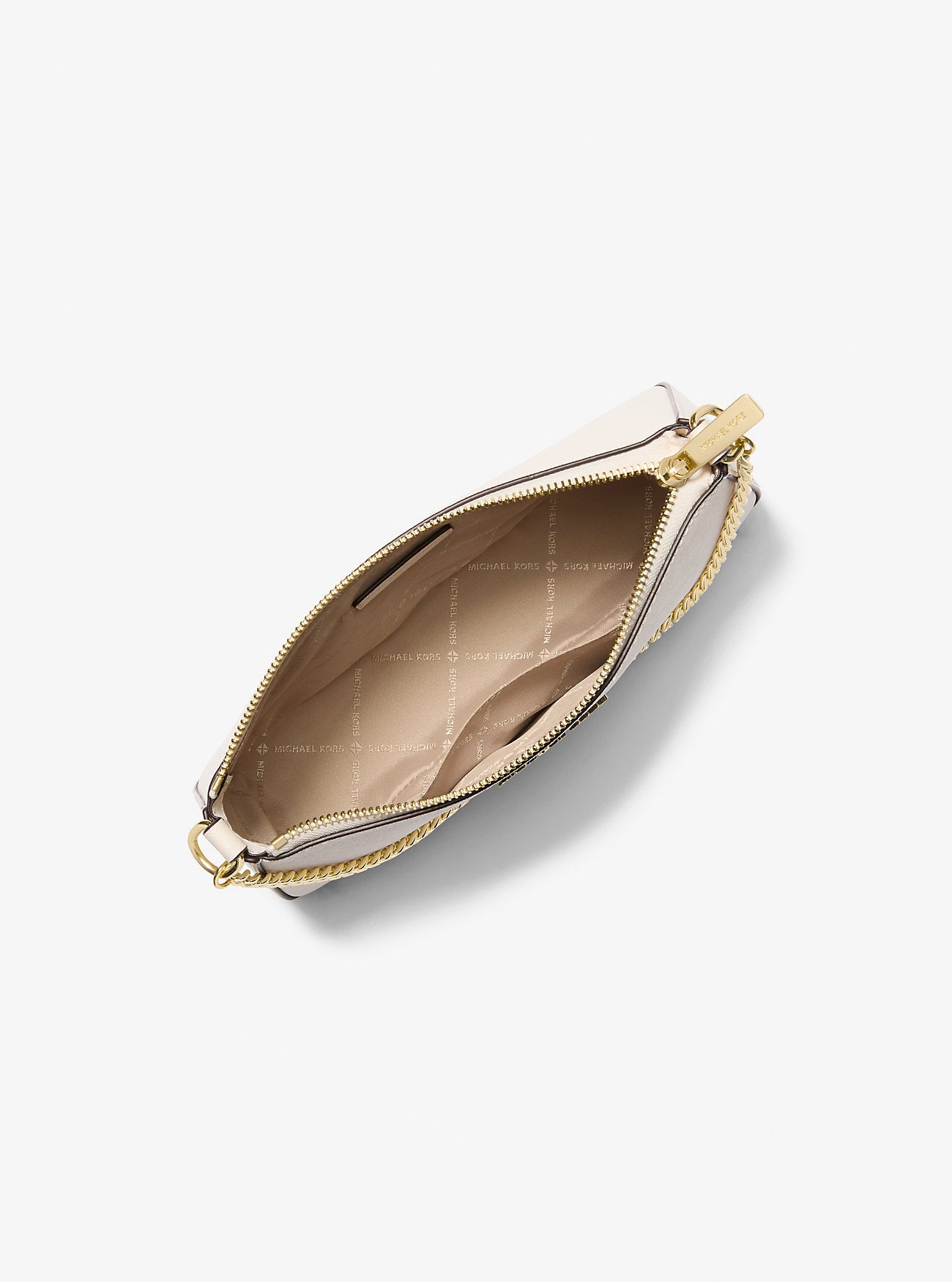 Jet Set Medium Saffiano Leather Crossbody Bag Lt Cream Lt Cream