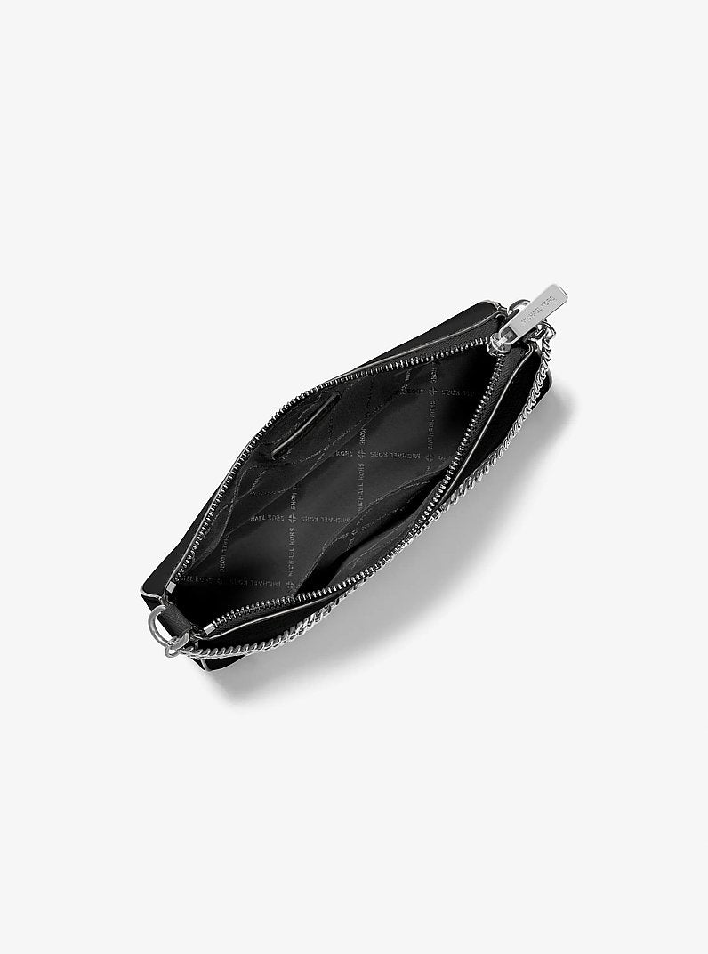 Jet Set Medium Saffiano Leather Crossbody Bag Black Black