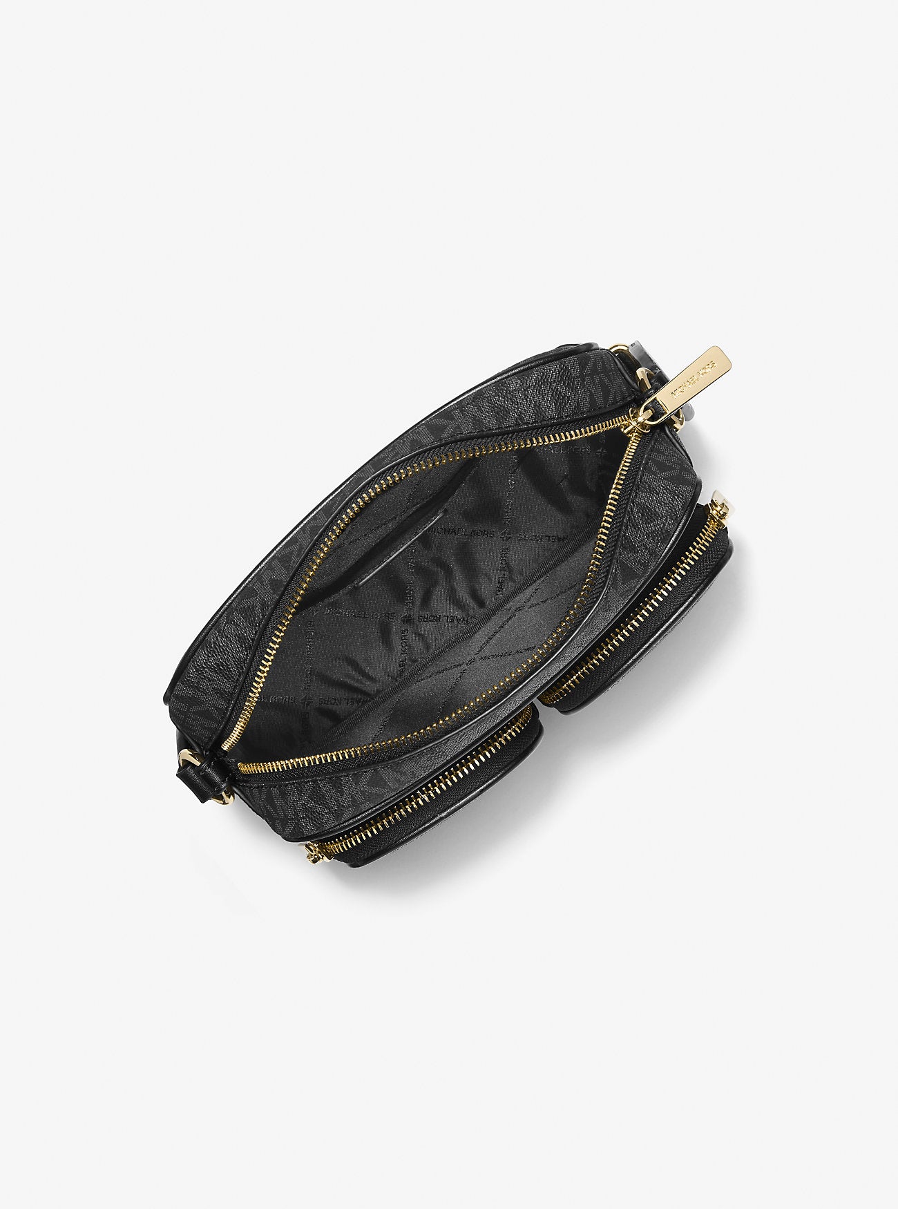 Jet Set Medium Signature Logo Crossbody Bag with Case for Apple Airpods Pro® Black Black