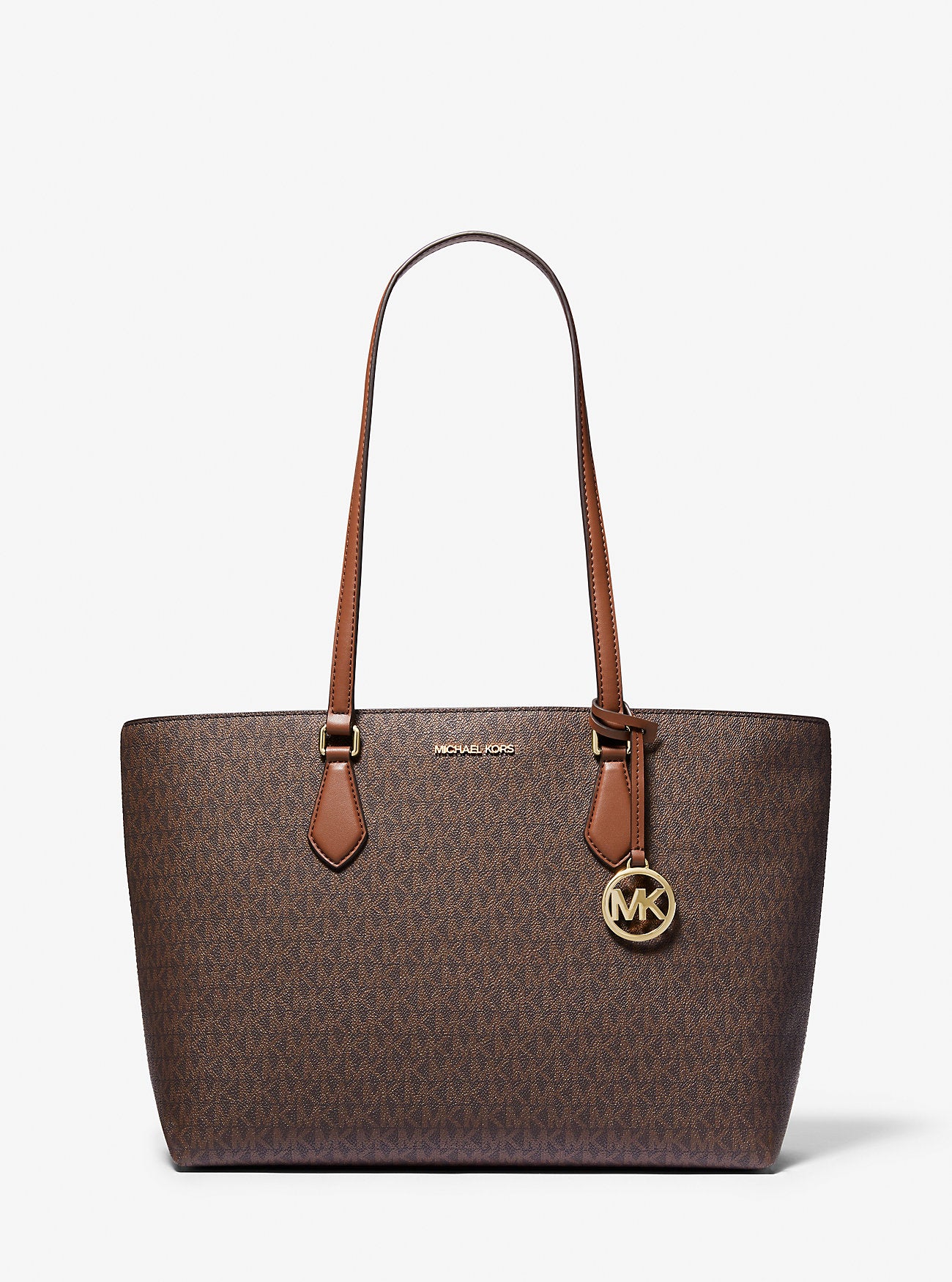 Sheila Large Signature Logo Tote Bag Brown Brown