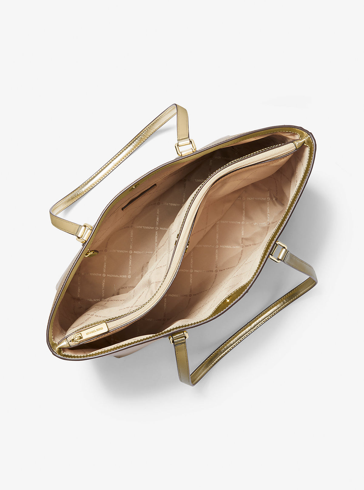 Sheila Large Metallic Tote Bag Pale Gold Pale Gold