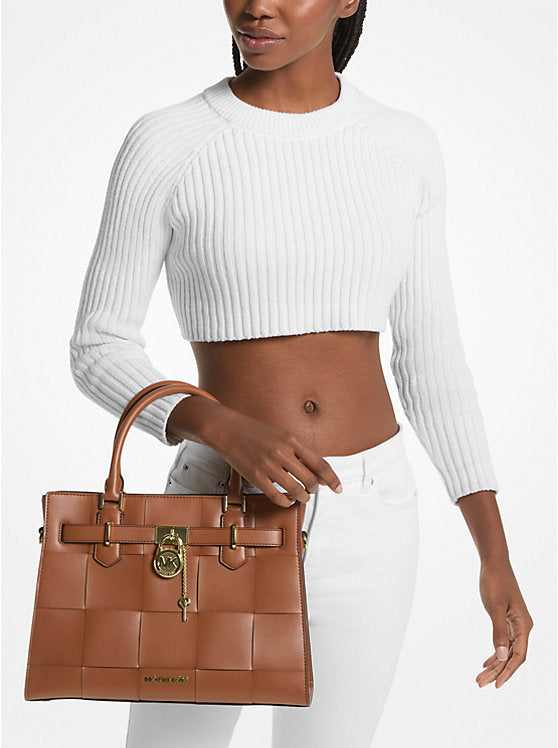 Hamilton Medium Woven Satchel Luggage