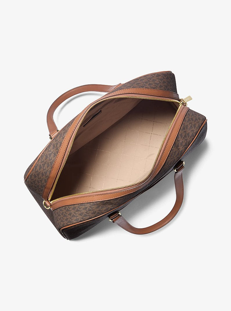 Jet Set Travel Extra-Large Signature Logo Weekender Bag Brown Brown
