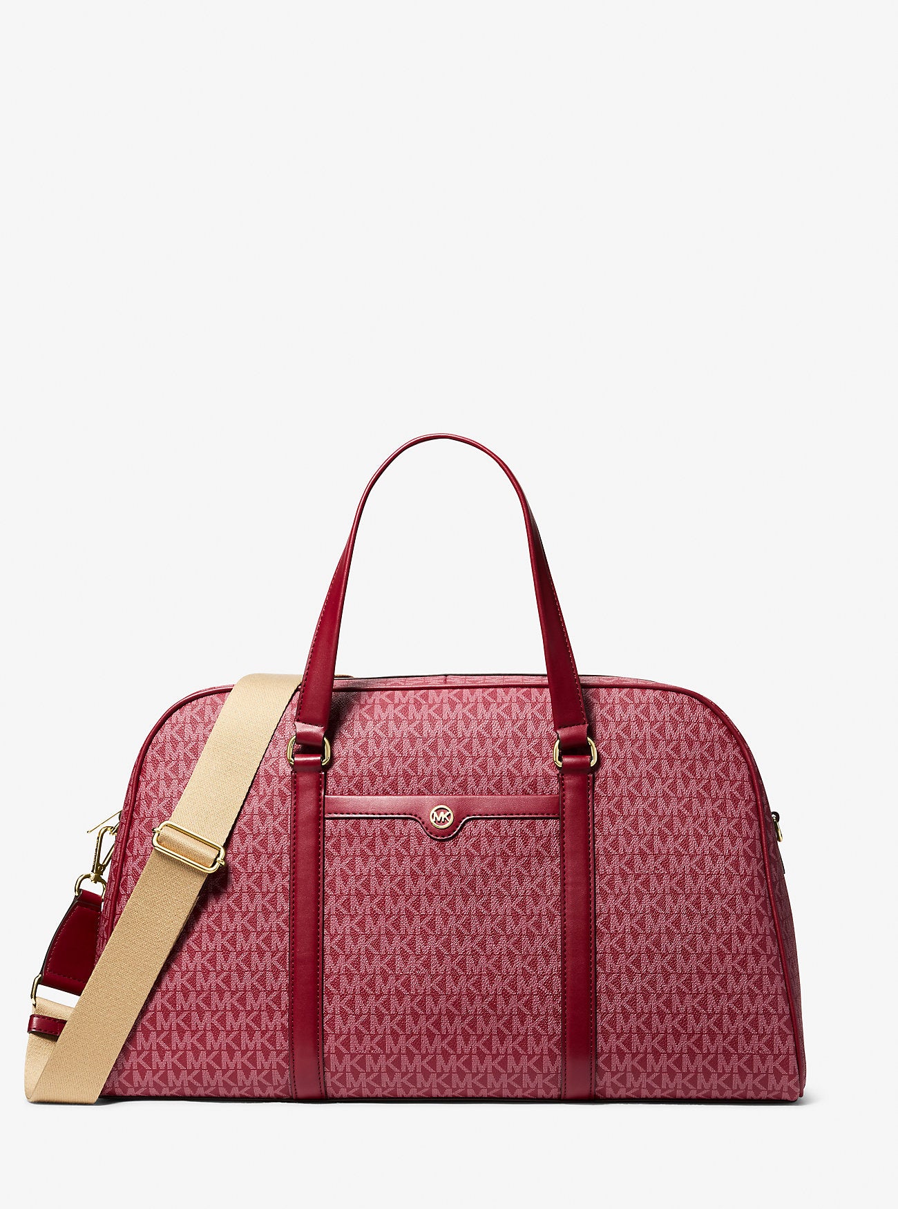 Jet Set Travel Extra-Large Signature Logo Weekender Bag Cherry Cherry