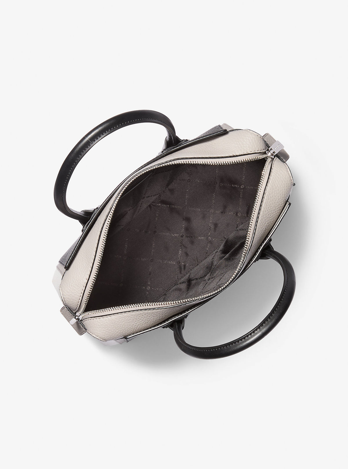 Mercer Medium Color-Block Belted Satchel Black Combo Black Combo