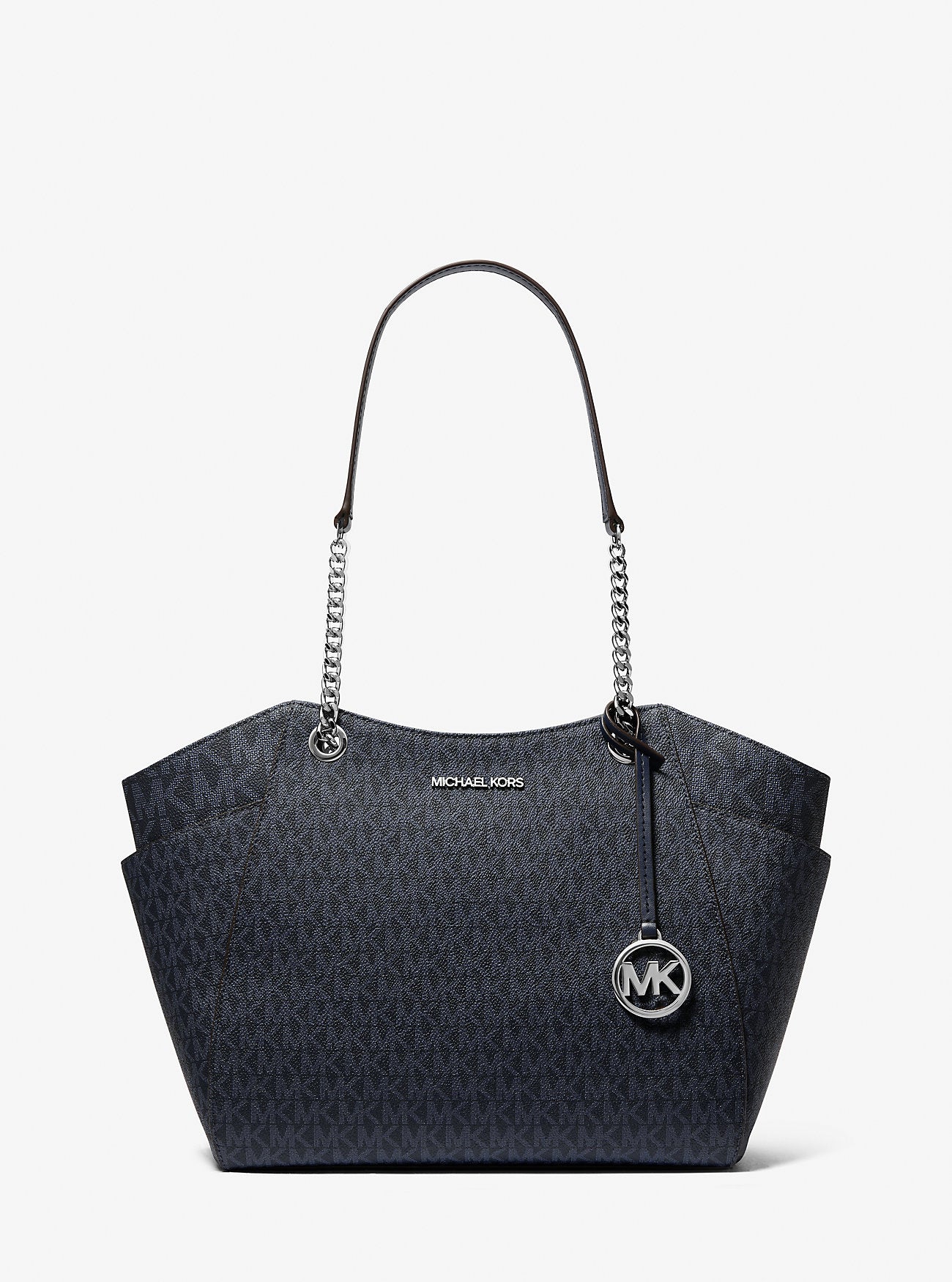 Jet Set Large Signature Logo Shoulder Bag Admiral Admiral