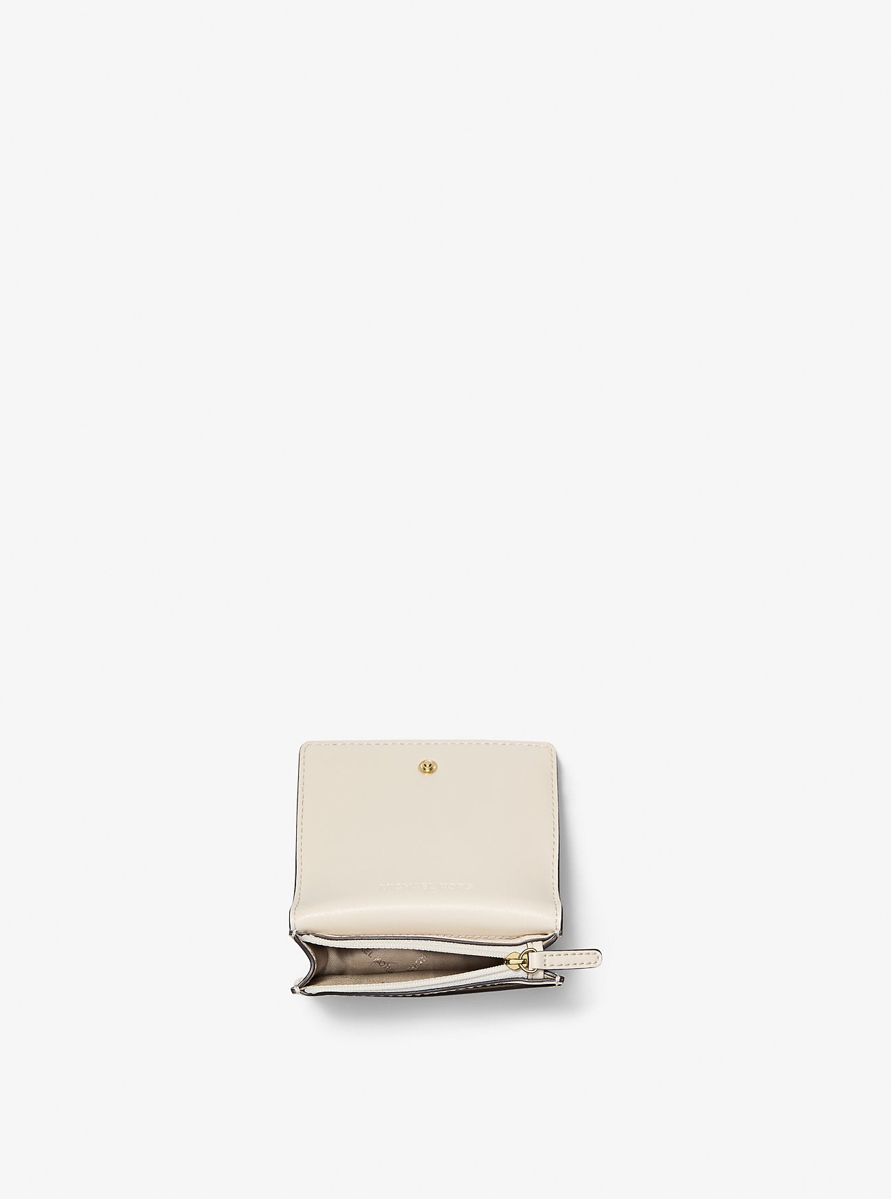 Carson Small Pebbled Leather Wallet Lt Cream Lt Cream
