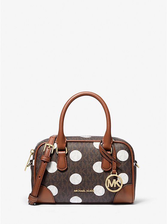 Micheal Kors Thompson Extra-Small Polka Dot Signature Logo Satchel Luggage