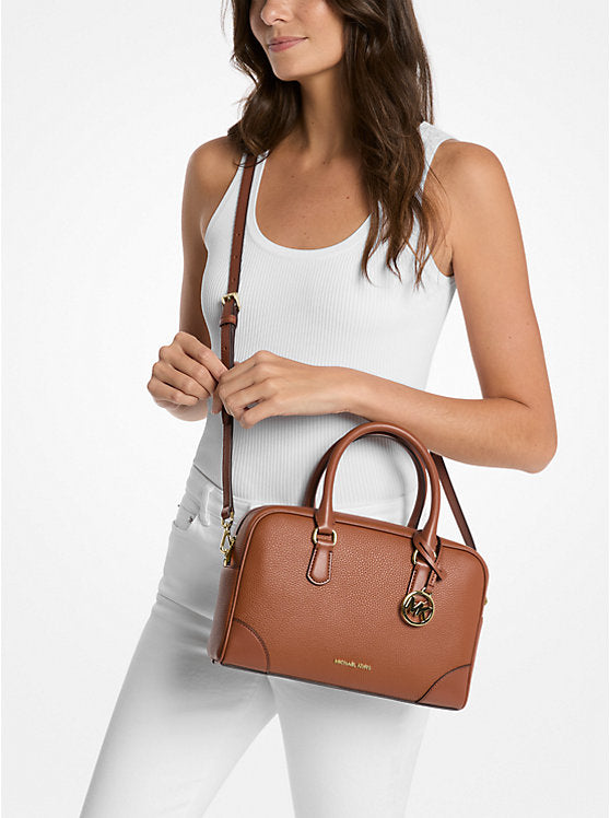 Thompson Pebbled Leather Satchel Luggage