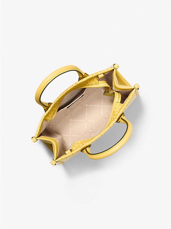 Mirella Small Ombr Signature Logo Crossbody Bag Daisy Yellow