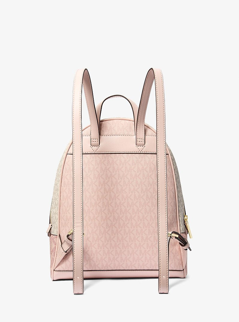 Rhea Medium Color-Block Signature Logo Backpack Pwd Blsh Mlt Pwd Blsh Mlt