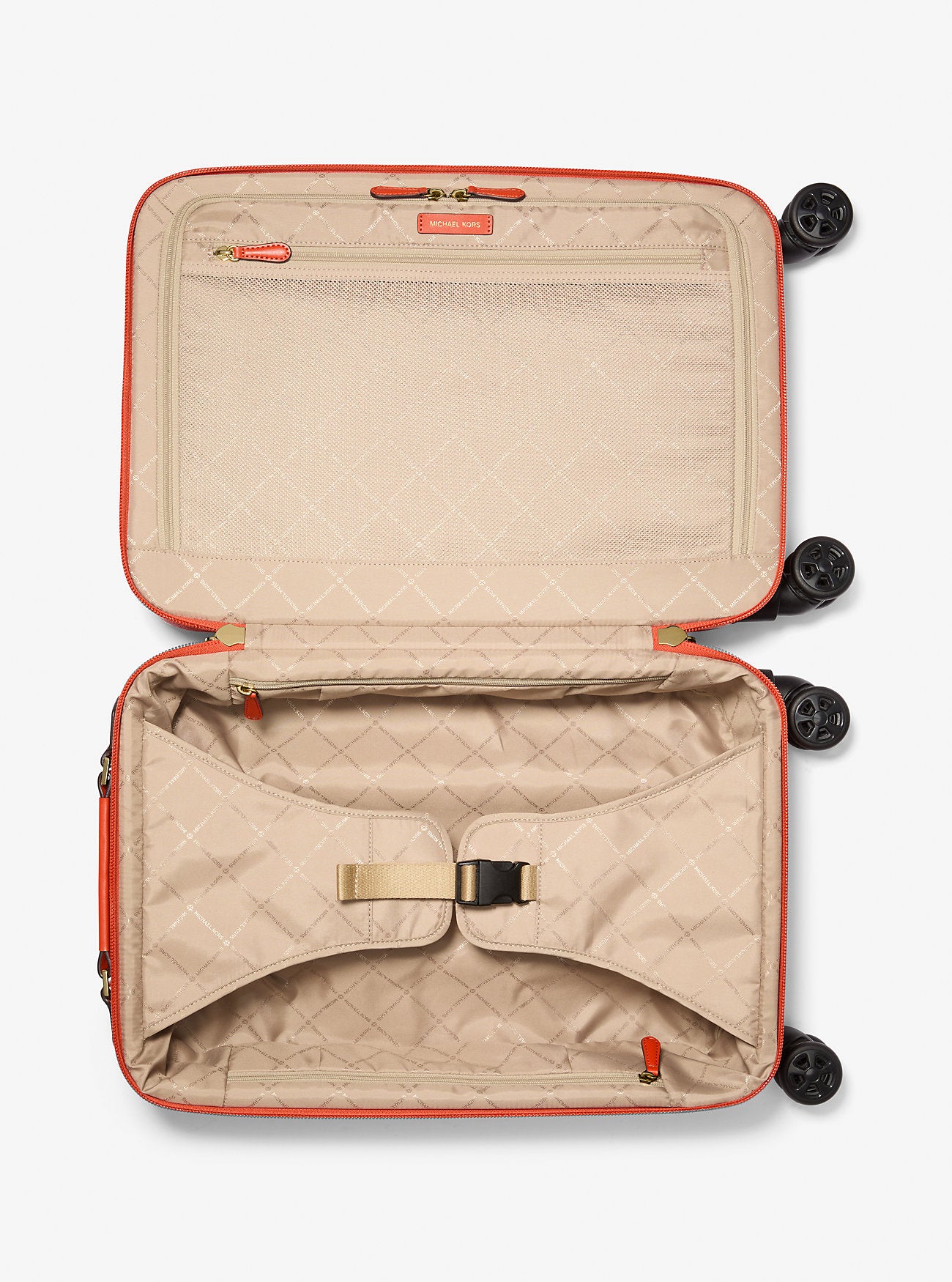 Small Polka Dot Signature Logo Suitcase Red Clay Red Clay