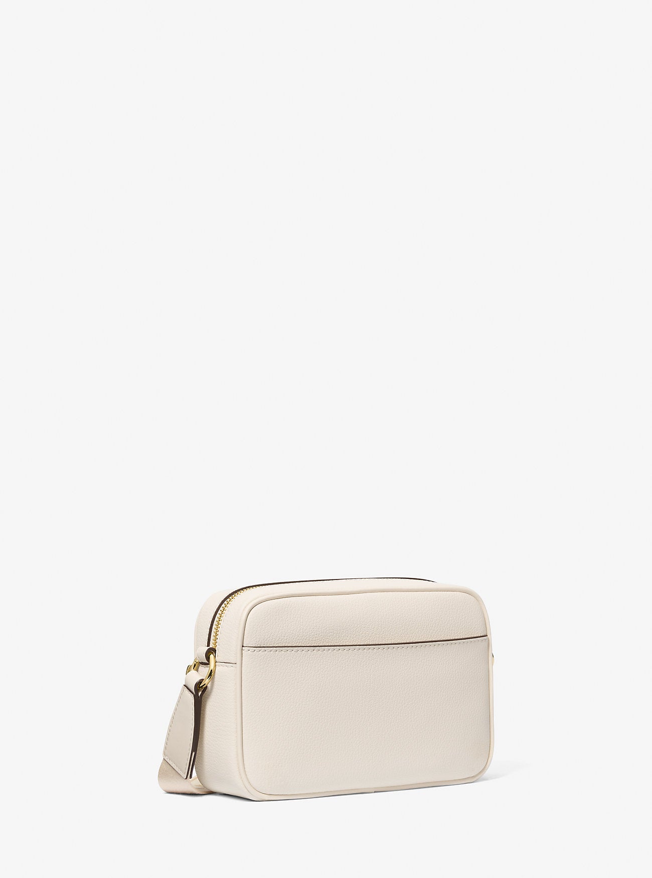 Jet Set Travel Medium Leather Messenger Bag Lt Cream Lt Cream