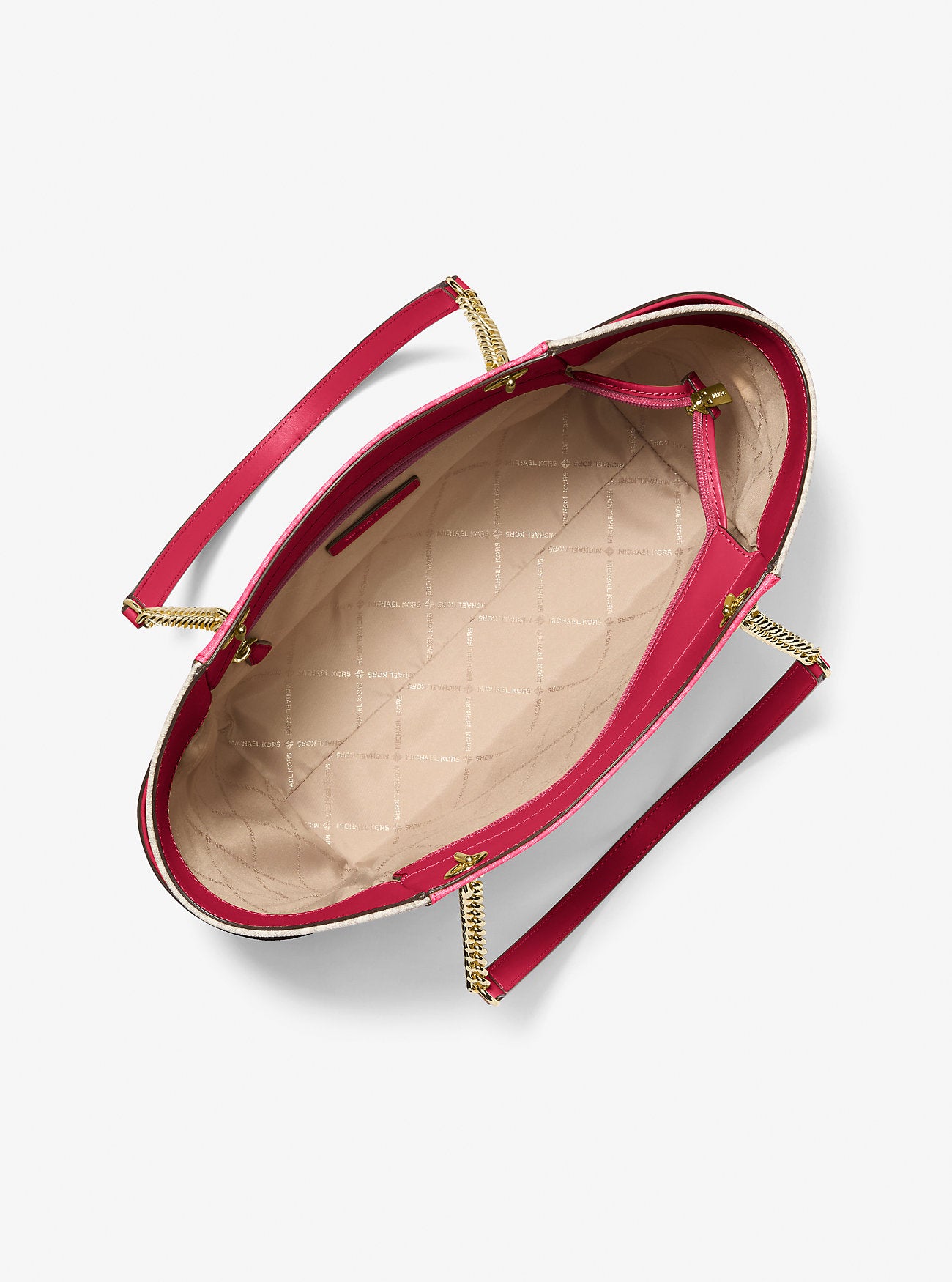 Jet Set Large Color-Block Signature Logo Tote Bag Cherry Multi Cherry Multi