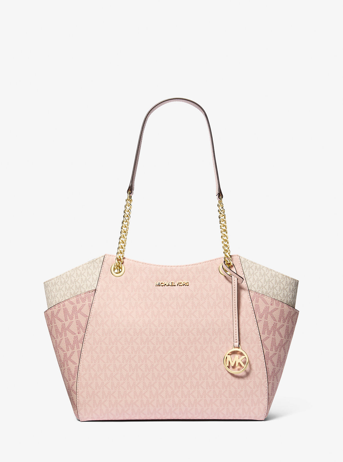 Jet Set Large Color-Block Signature Logo Tote Bag Pwd Blsh Mlt Pwd Blsh Mlt