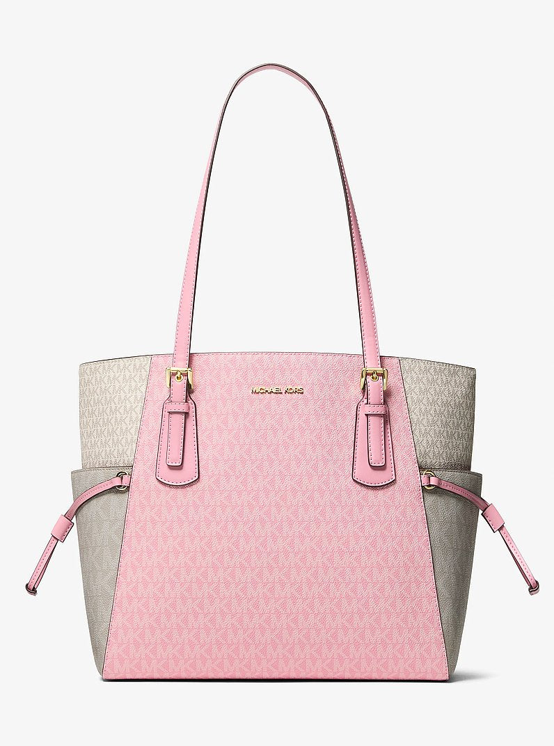 Voyager Large Color-Block Signature Logo Tote Bag Crntion Mlti Crntion Mlti