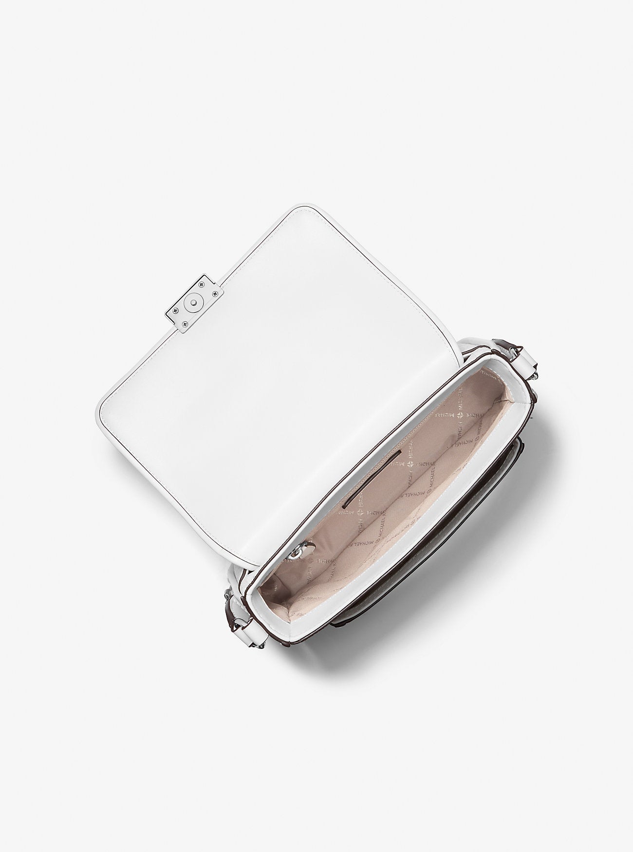 Bradshaw Medium Signature Logo Messenger Bag Optic White Optic White