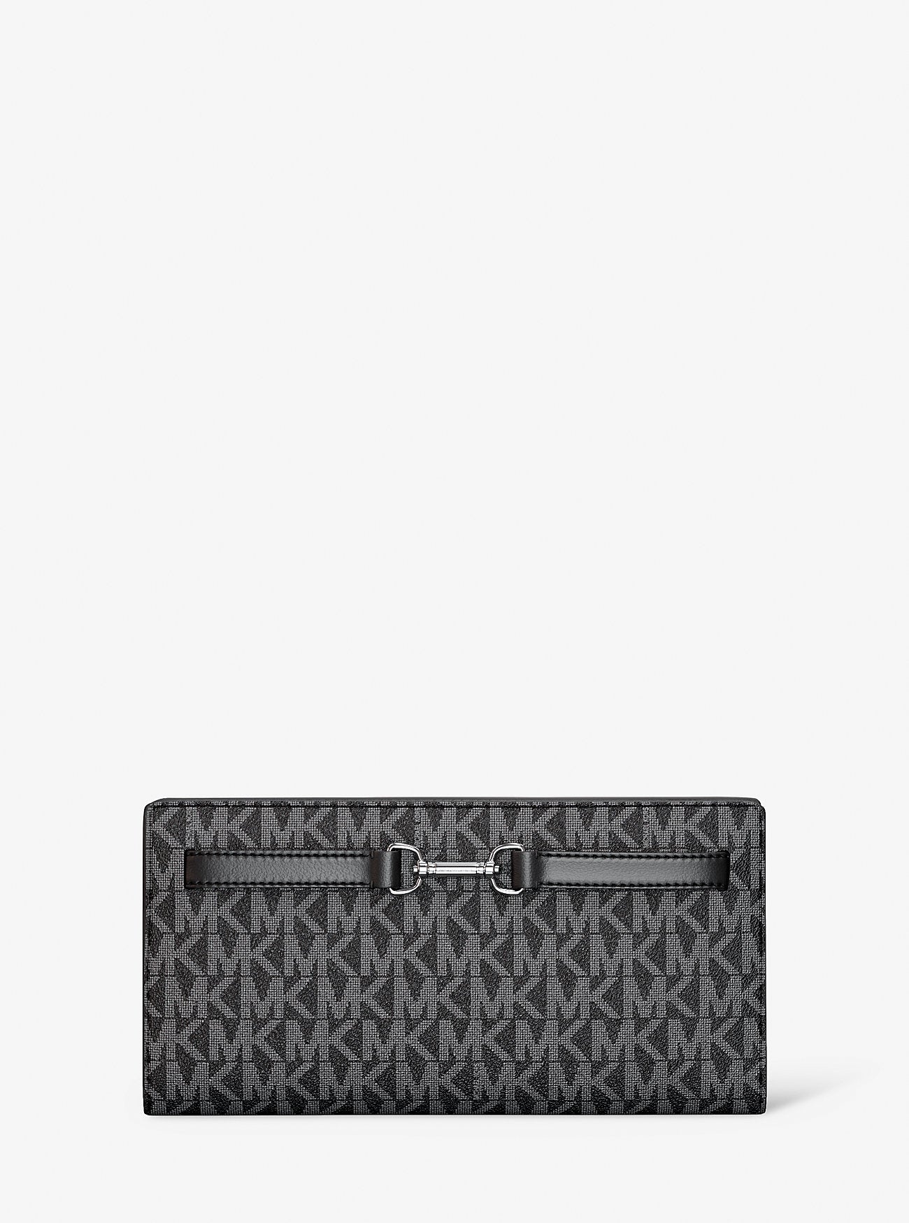 Carson Large Signature Logo Wallet Black Black