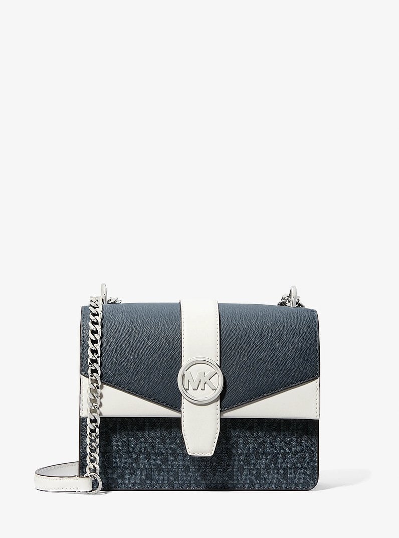 Greenwich Small Color-Block Signature Logo Crossbody Bag Admirl Multi Admirl Multi