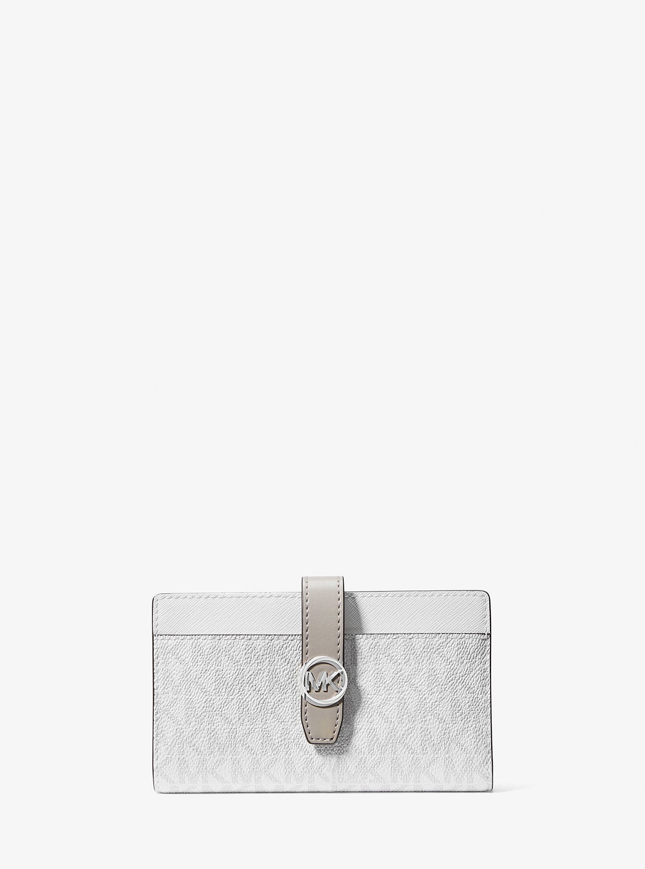 Greenwich Medium Signature Logo Wallet Optic White Optic White