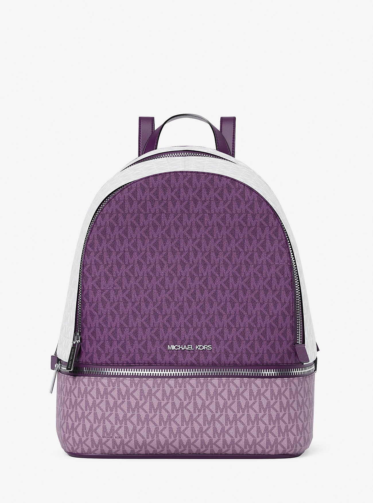Rhea Medium Color-Block Signature Logo Backpack Dark Purple Ml Dark Purple Ml