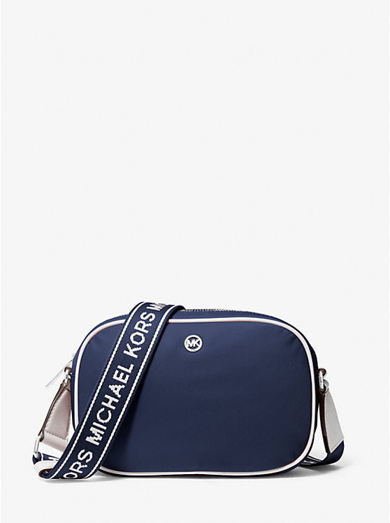 Micheal Kors Jet Set Medium Nylon Crossbody Bag Navy