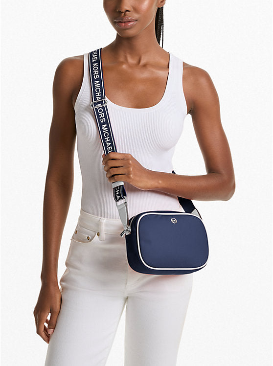 Jet Set Medium Nylon Crossbody Bag Navy