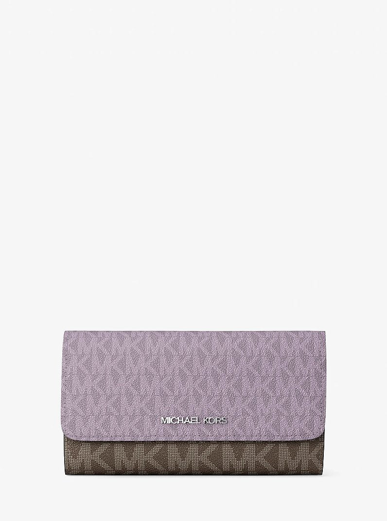 Jet Set Travel Signature Logo Tri-Fold Wallet Lilac Lilac