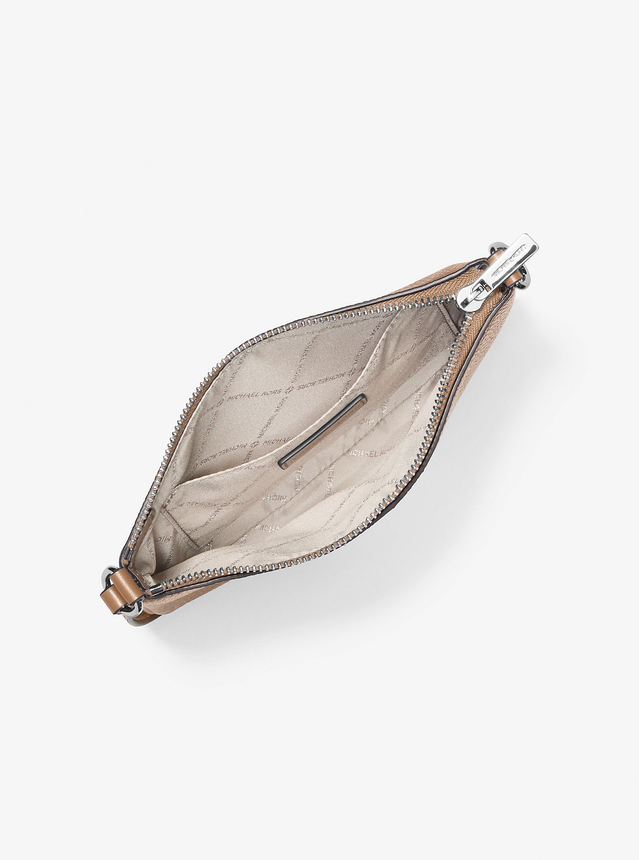 Jet Set Small Pebbled Leather Convertible Wristlet Driftwood Driftwood