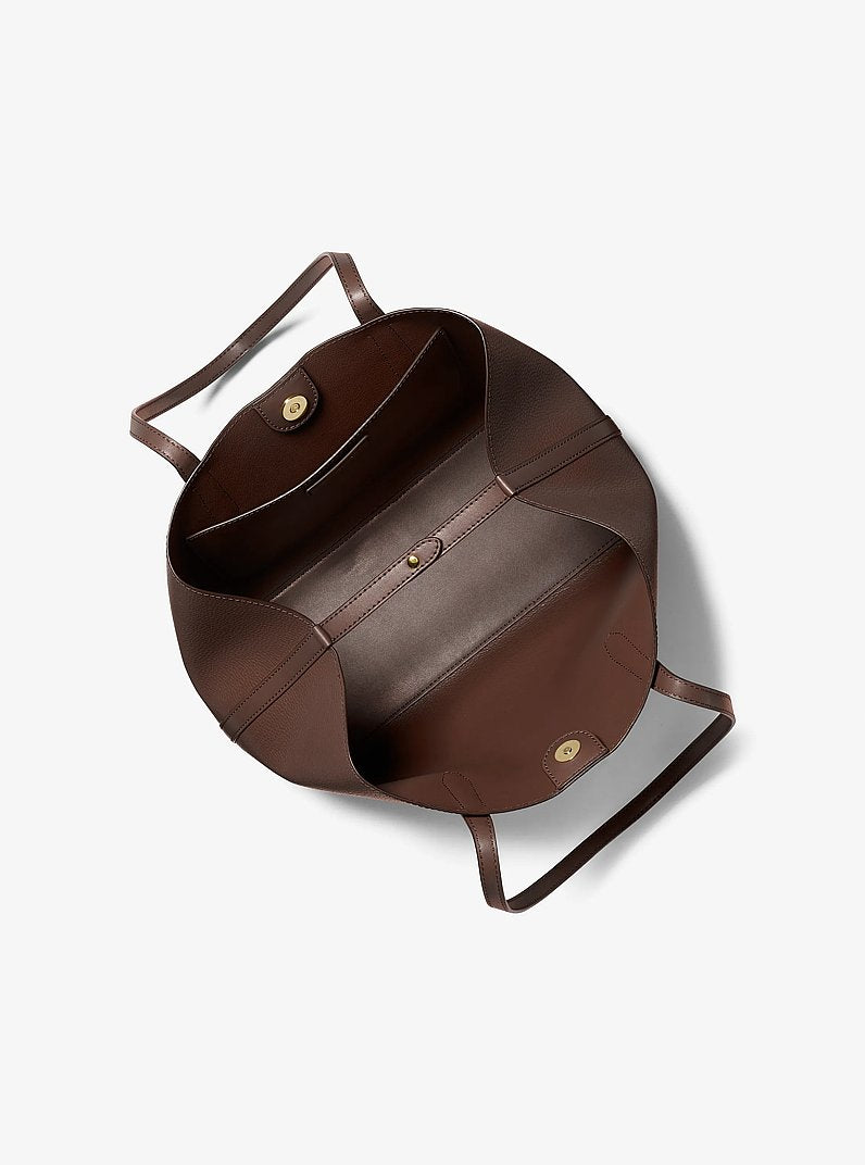 Avalon Medium Pebbled Leather Tote Bag Nutmeg Nutmeg