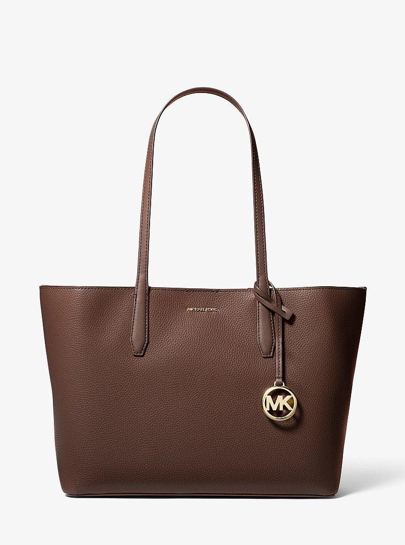 Avalon Medium Pebbled Leather Tote Bag Nutmeg Nutmeg