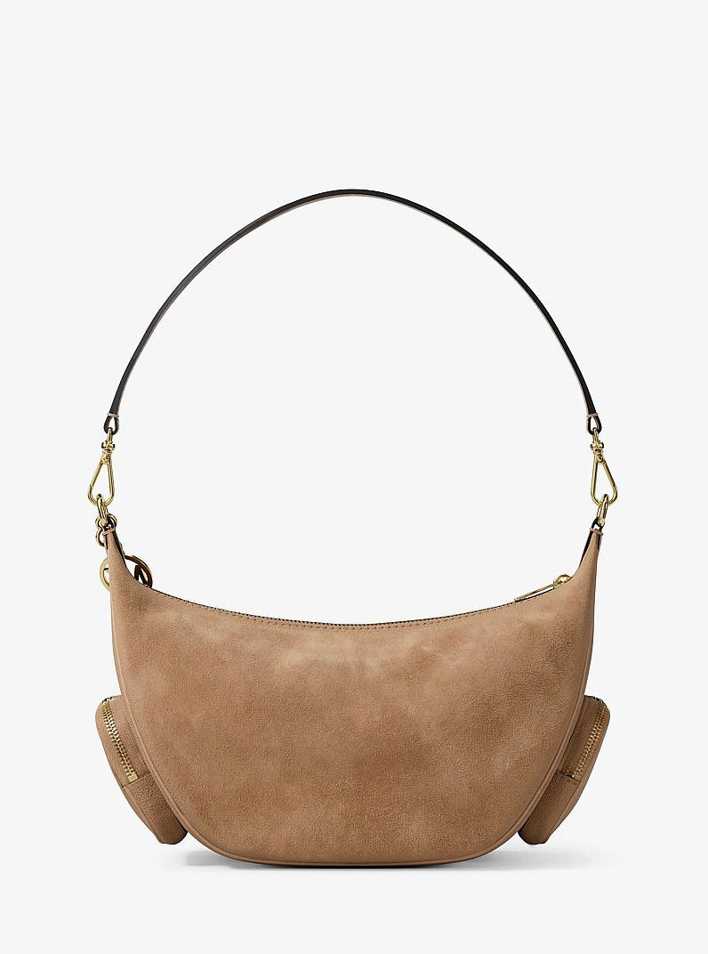 Merritt Medium Suede Convertible Shoulder Bag Camel Camel