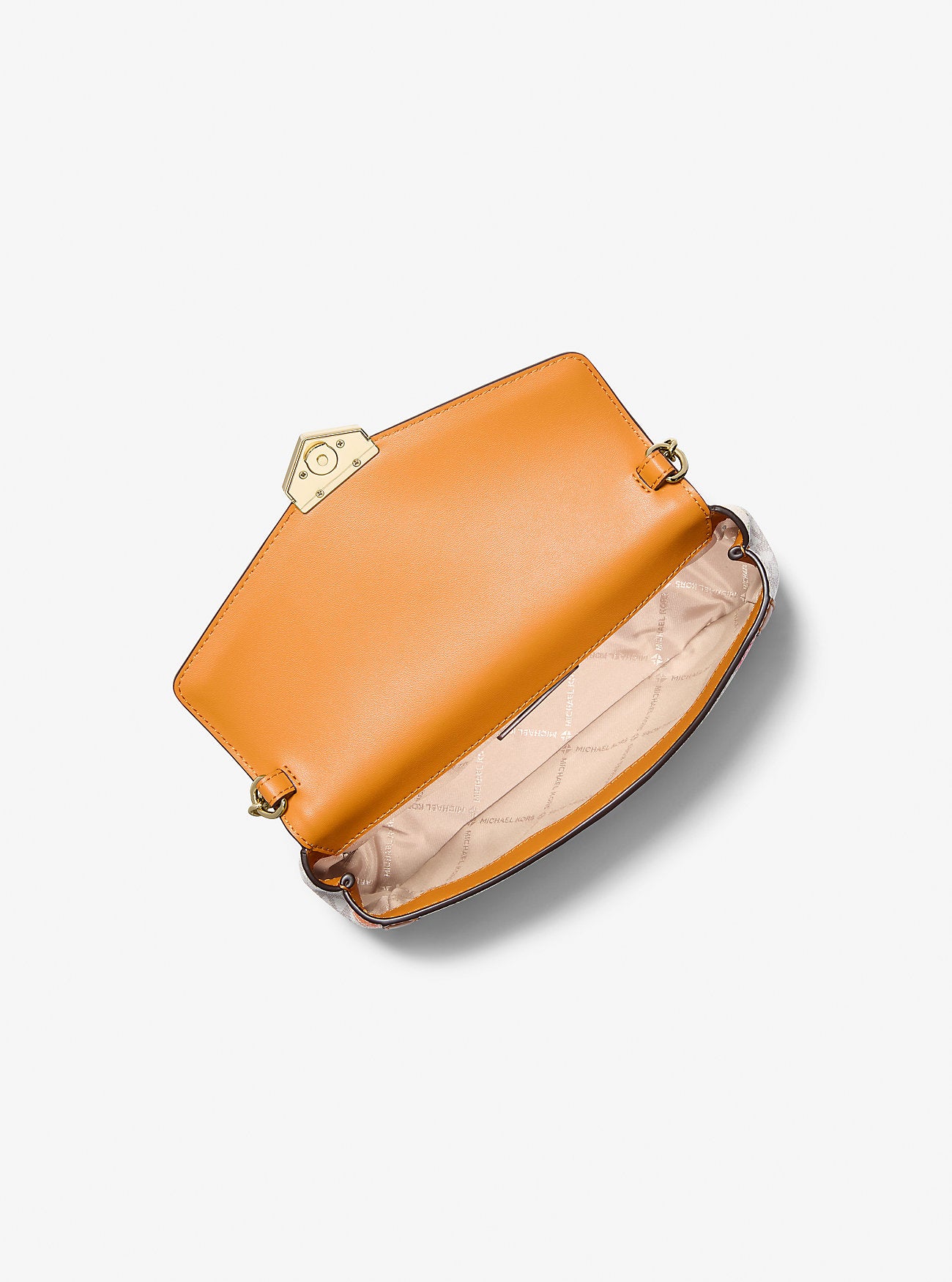 Soho Small Printed Signature Logo Convertible Crossbody Bag Rad Ornge Ml Rad Ornge Ml