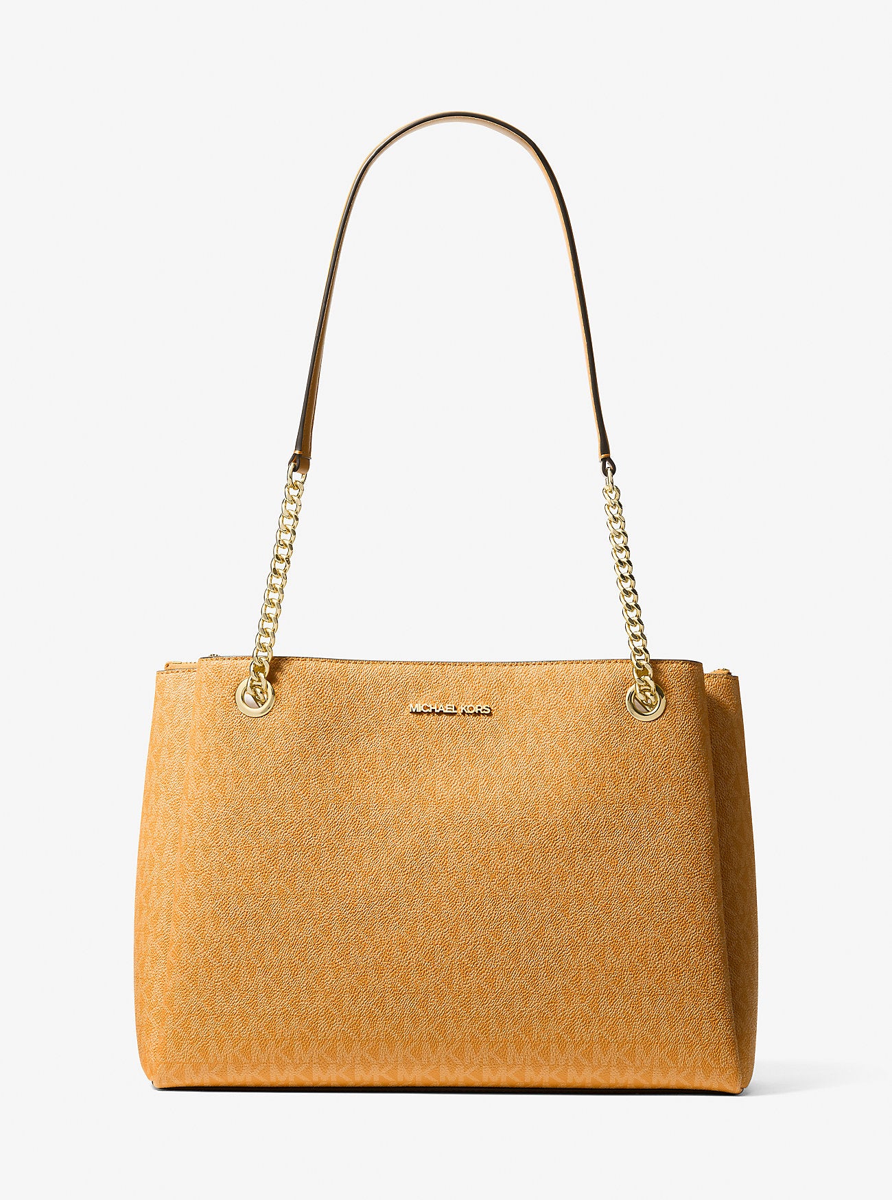 Soho Medium Signature Logo Tote Bag Radiant Orange Radiant Orange