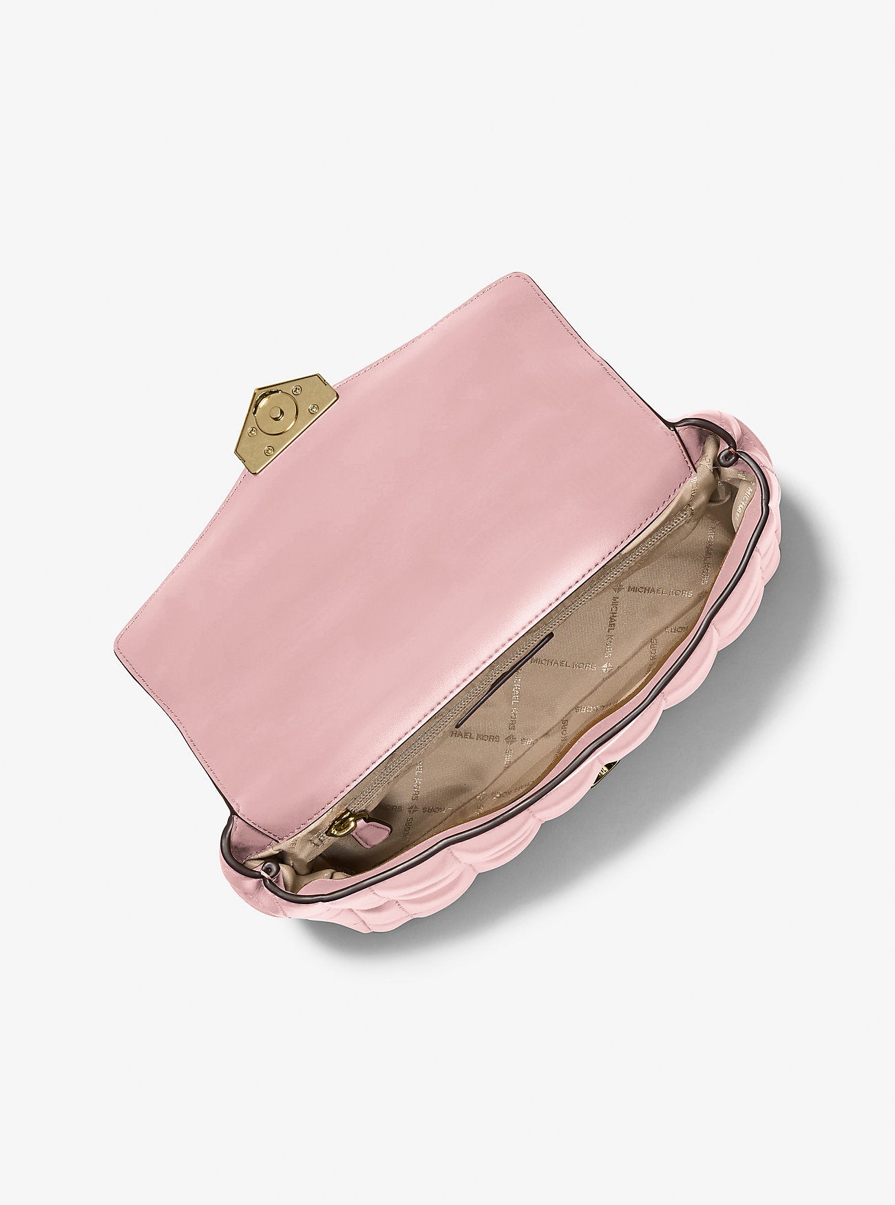 Soho Large Quilted Shoulder Bag Powder Blush Powder Blush