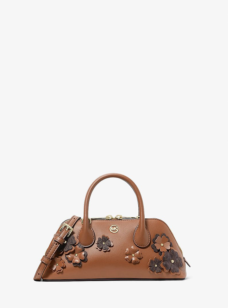 Petra Small Signature Logo Floral Embellished Crossbody Bag Luggage Luggage