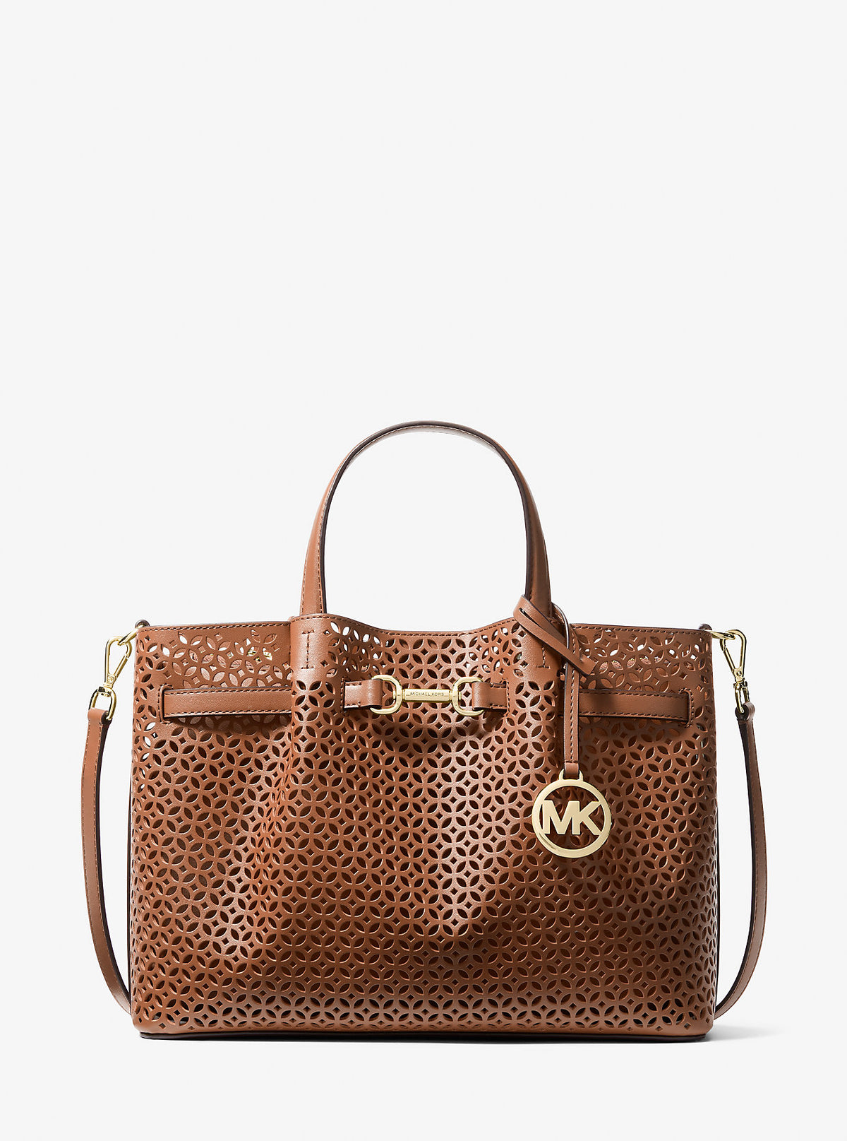 Carson Medium Floral Laser Cut Satchel Luggage Luggage