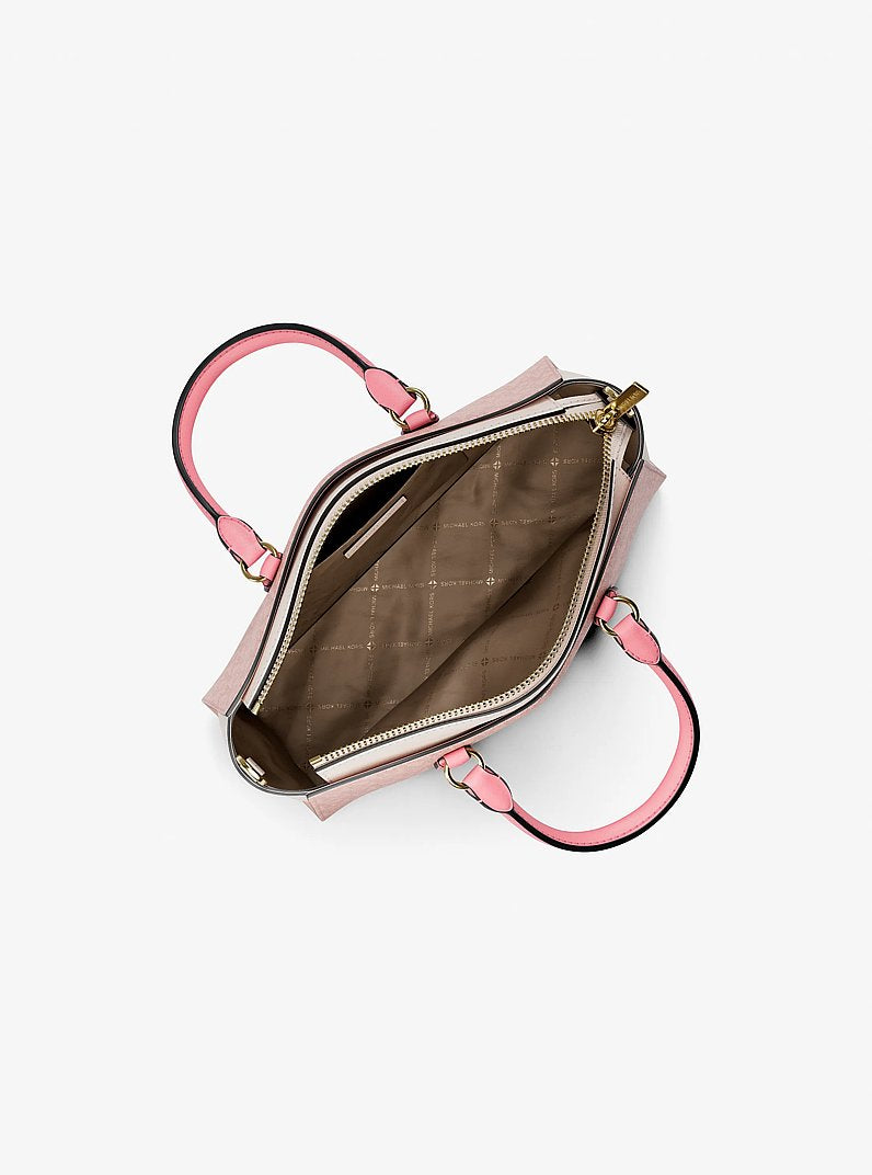 Arden Small Color-Block Signature Logo Messenger Bag Pwd Blsh Mlt Pwd Blsh Mlt