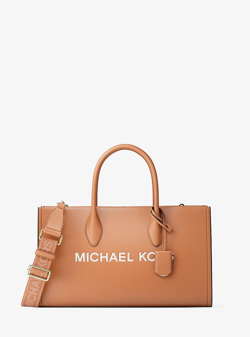 Mirella Medium Pebbled Leather Satchel Luggage Luggage