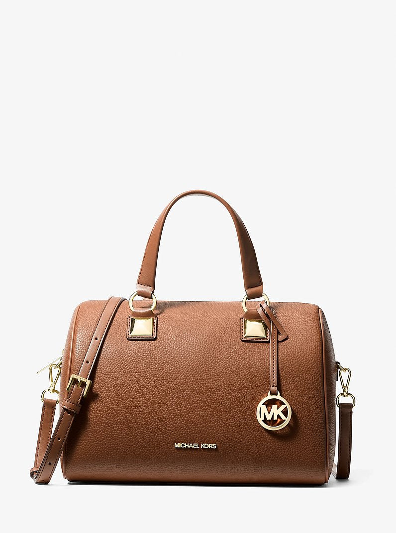 Grayson Medium Pebbled Leather Duffel Bag Luggage Luggage