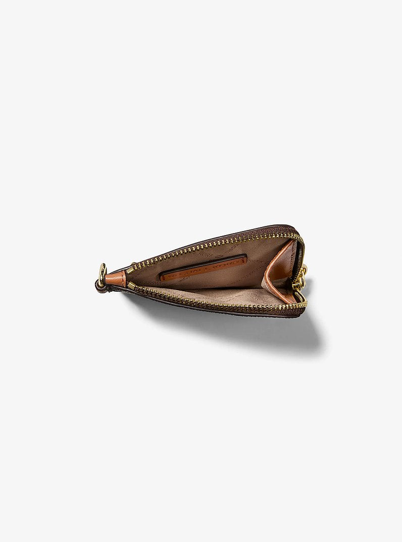 Jet Set Travel Signature Logo Chain Wallet Brown Brown