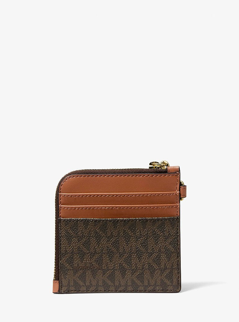 Jet Set Travel Signature Logo Chain Wallet Brown Brown