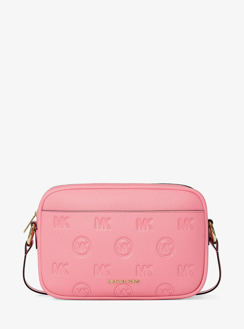 Jet Set Travel Large Logo Debossed Camera Crossbody Bag Carnation Carnation