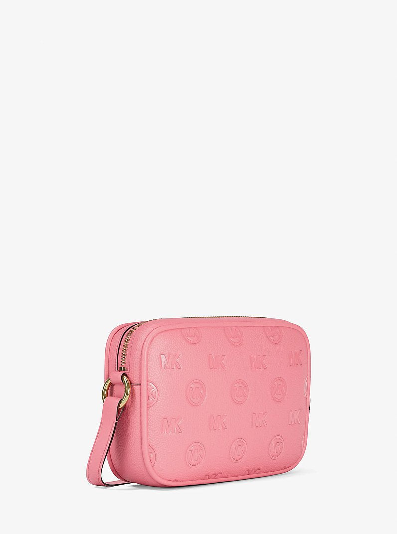 Jet Set Travel Large Logo Debossed Camera Crossbody Bag Carnation Carnation