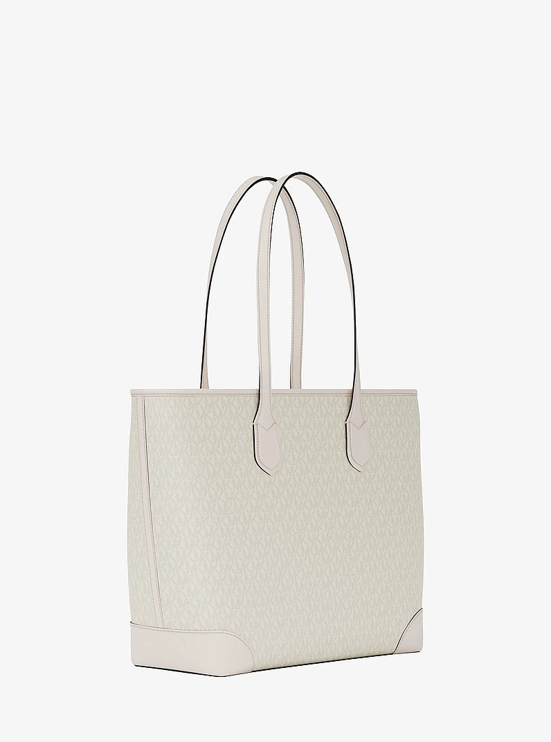 Eva Large Signature Logo Tote Bag Lt Crm Multi Lt Crm Multi