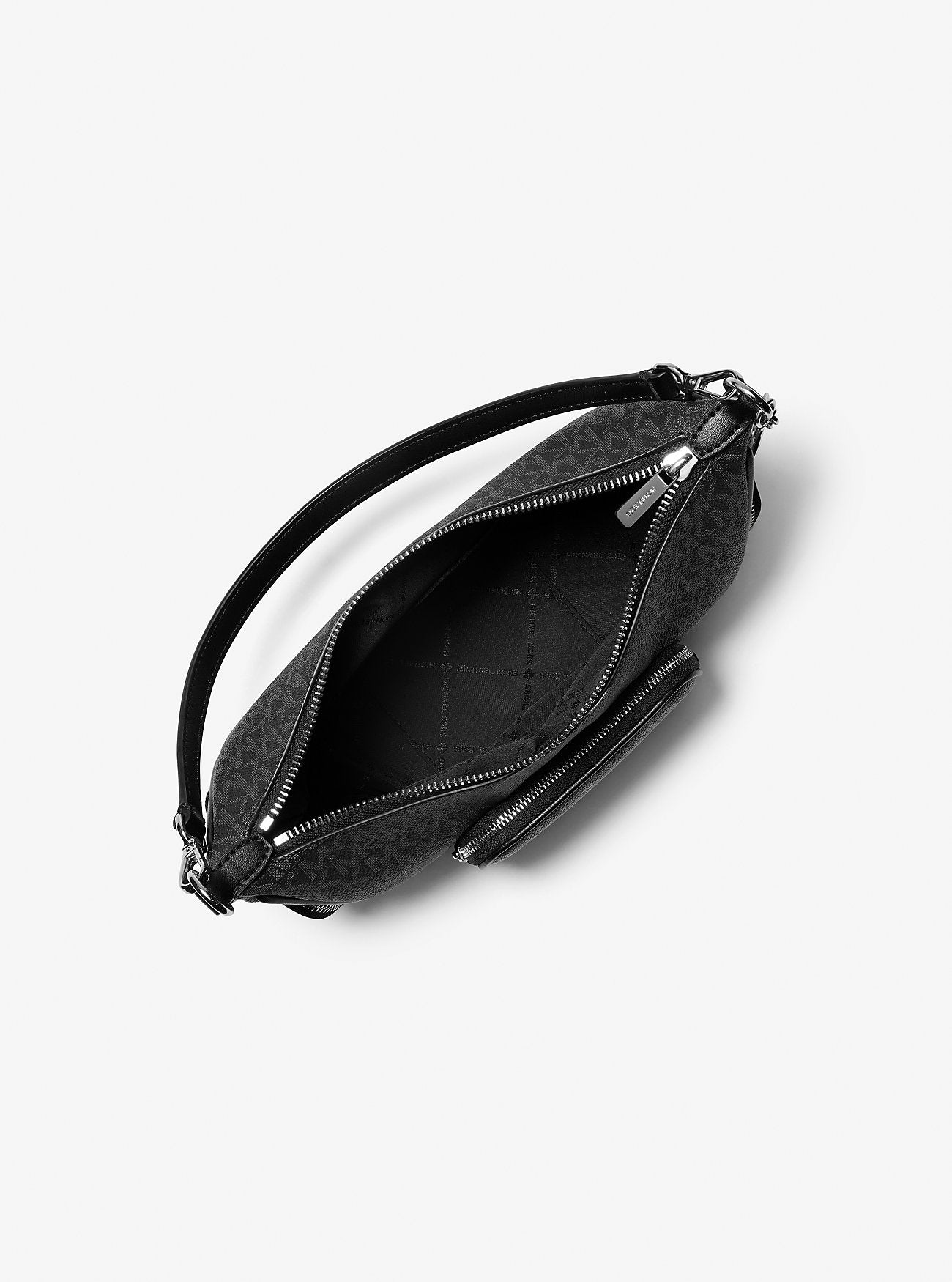 Merritt Small Signature Logo Convertible Crossbody Bag Black Black